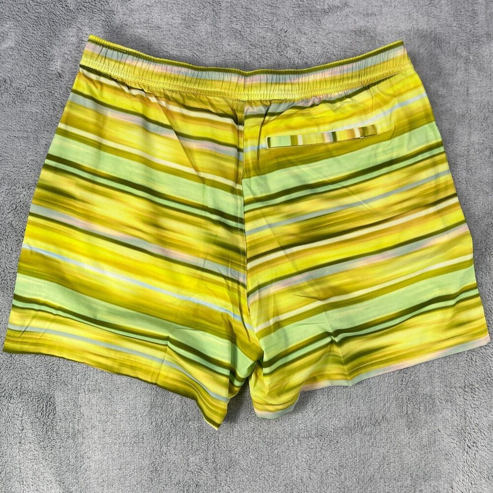 Outdoor Voices Shorts Mens Large Yellow Wildflower Haze Zephyr 5" Short Striped - Picture 5 of 12
